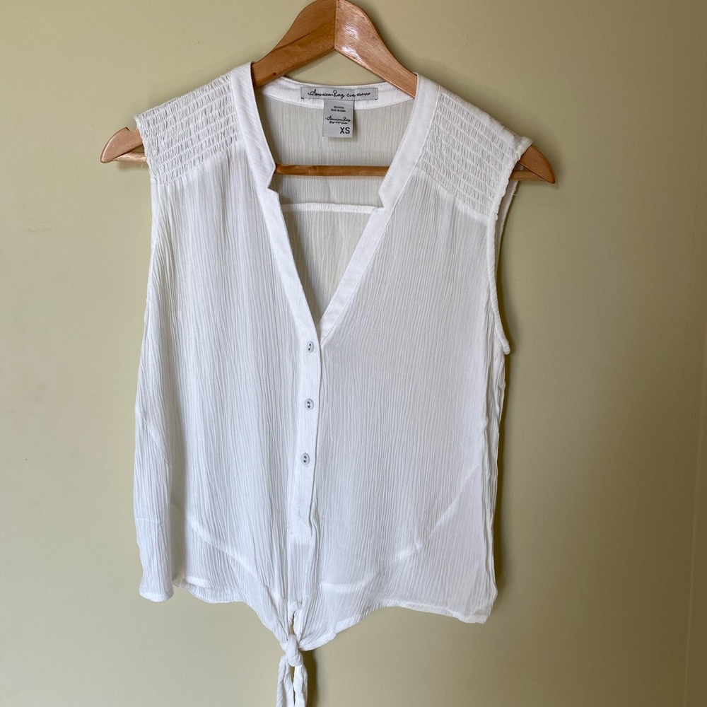 American Rag white tank top blouse